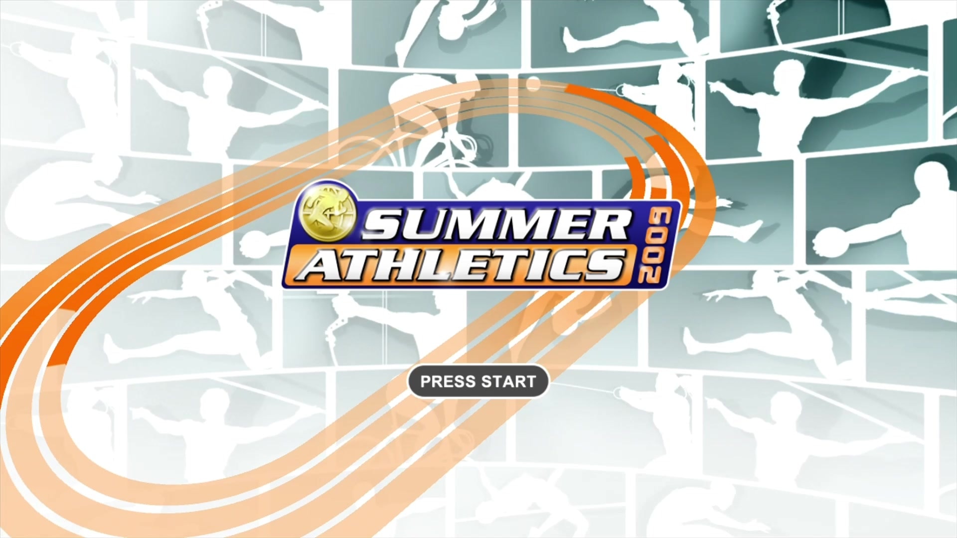Summer Athletics 2009 title screen for Xbox 360